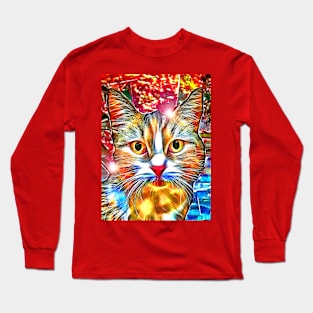 Cat in Colors Long Sleeve T-Shirt